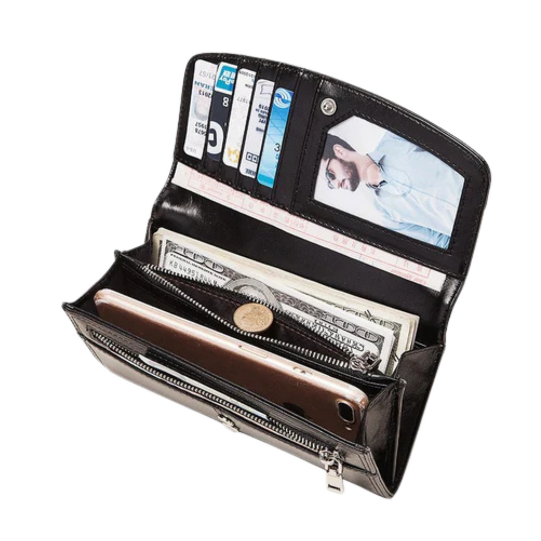 Card Slot Wallet European And American Wallet Mobile Phone Bag