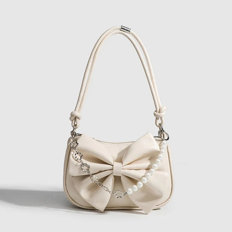 Tote Bags Fashion Simple Pearl Chain Shoulder Bag Small Purse